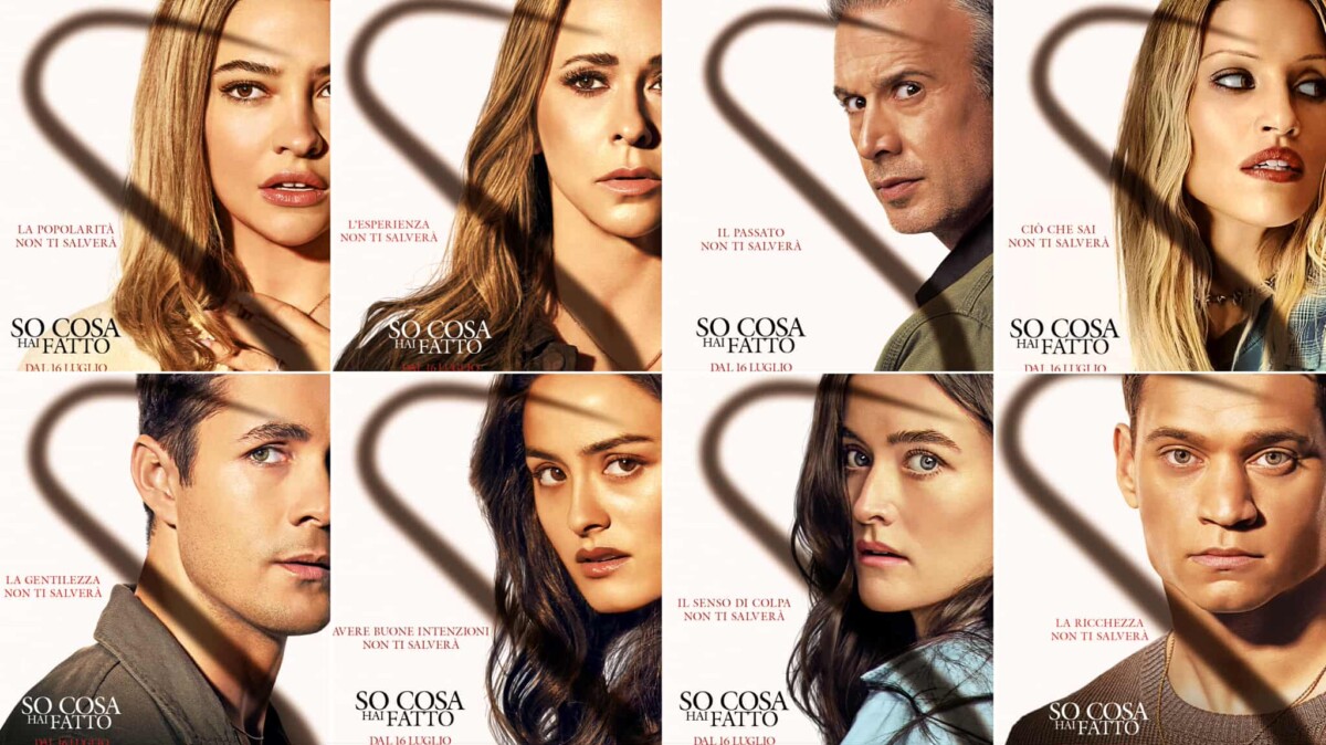 So cosa hai fatto: i character poster italiani dei protagonisti