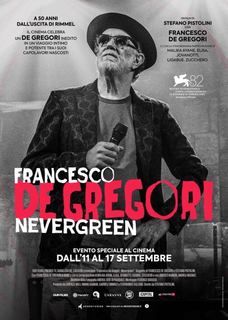 poster Francesco De Gregori. Nevergreen
