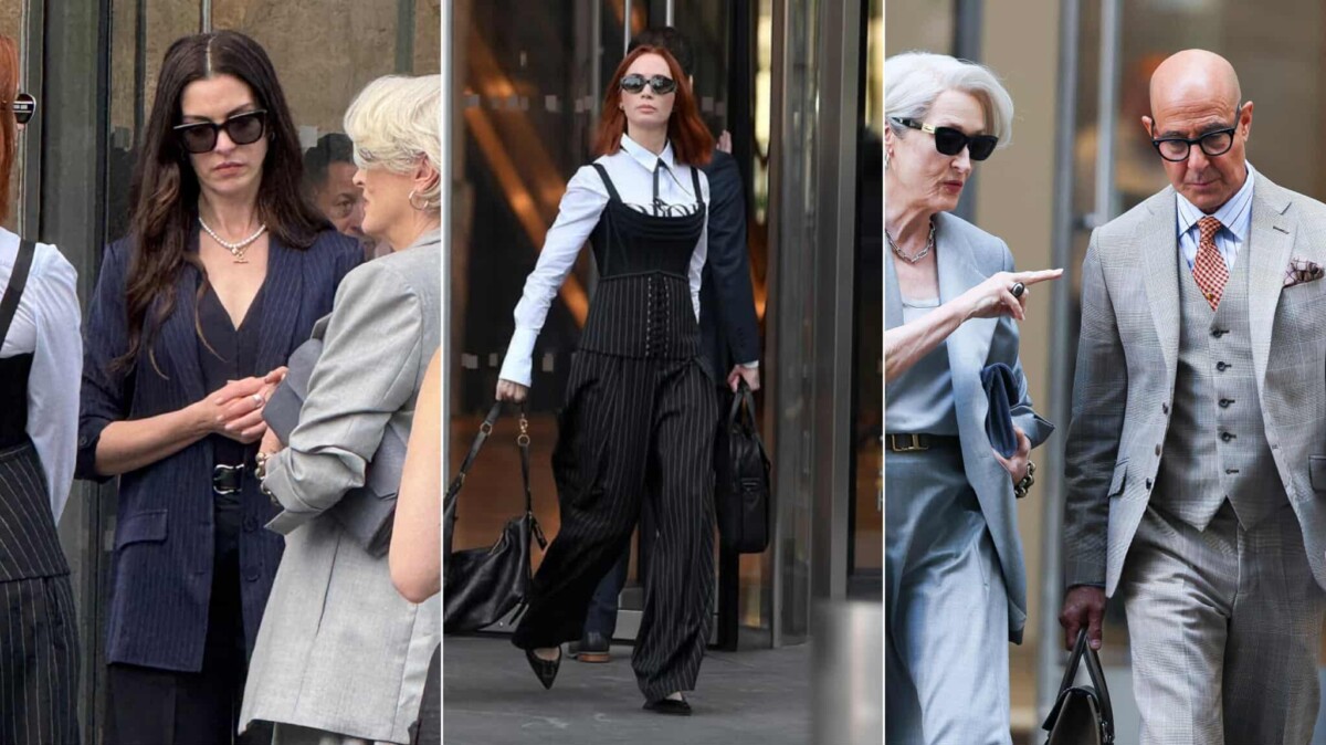 Il Diavolo veste Prada 2: Stanley Tucci ed Emily Blunt nelle nuove immagini dal set