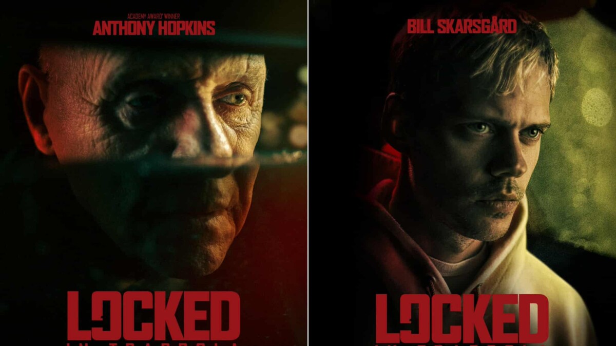 Locked – In trappola: Anthony Hopkins e Bill Skarsgård ritratti nei character poster