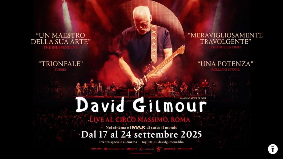 DAVID GILMOUR: arriva al cinema Live al Circo Massimo. Roma