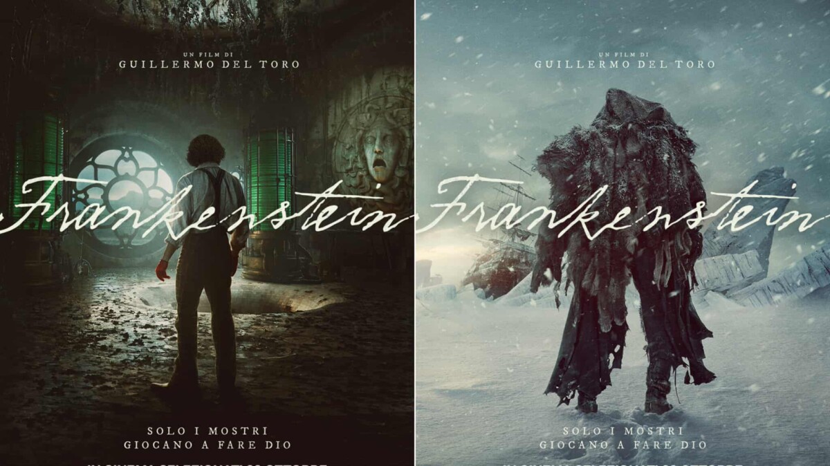 Frankenstein: i primi poster svelano l’uscita su Netflix del film di Guillermo del Toro