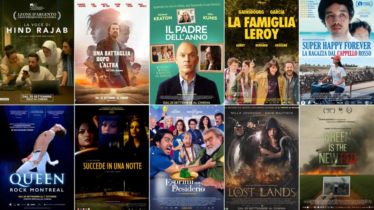 Film in Uscita Settimana del 22 Settembre 2025