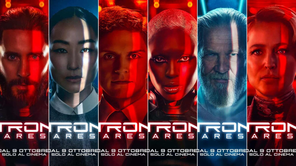 TRON: Ares, i protagonisti ritratti nei character poster italiani