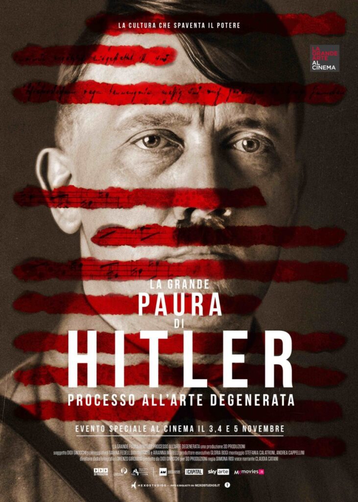 poster la grande paura di hitler - processo all'arte degenerata