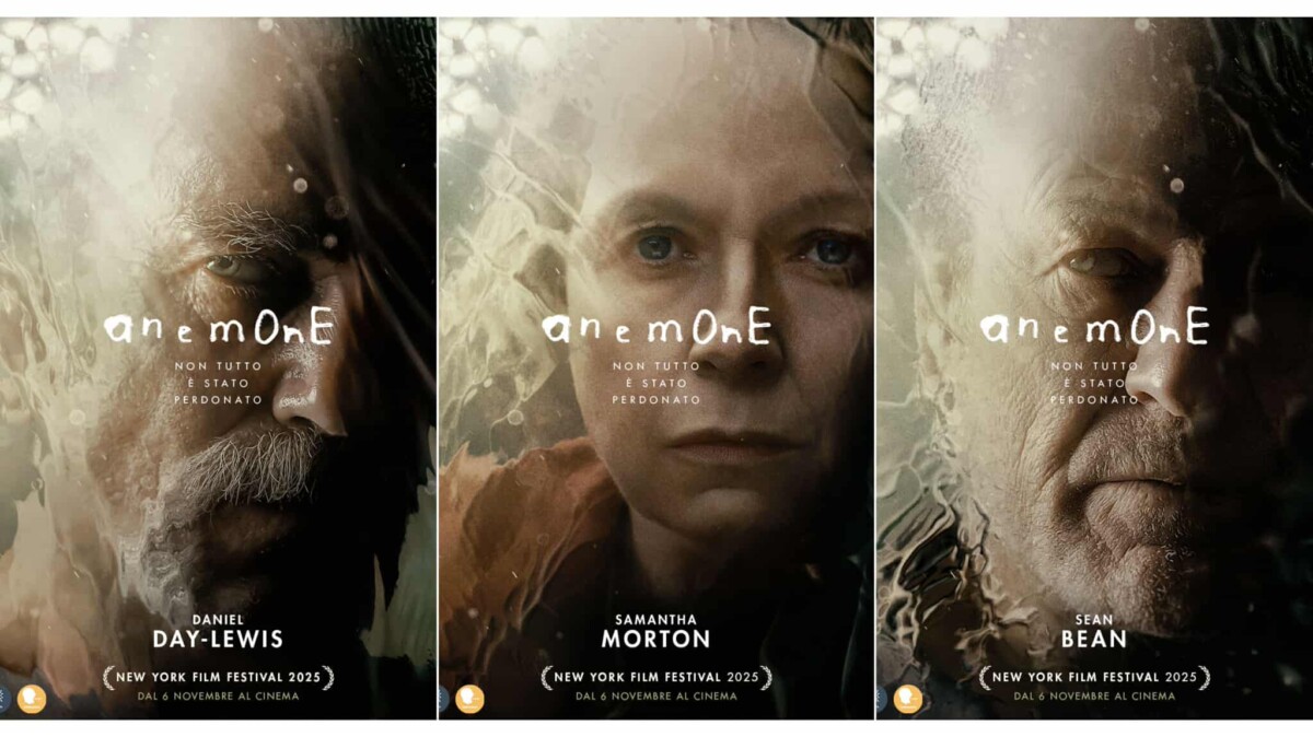 Anemone: i character poster dei protagonisti del film di Ronan Day-Lewis
