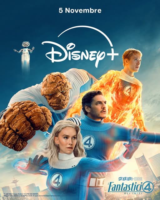 poster disney+ i fantastici 4: gli inizi
