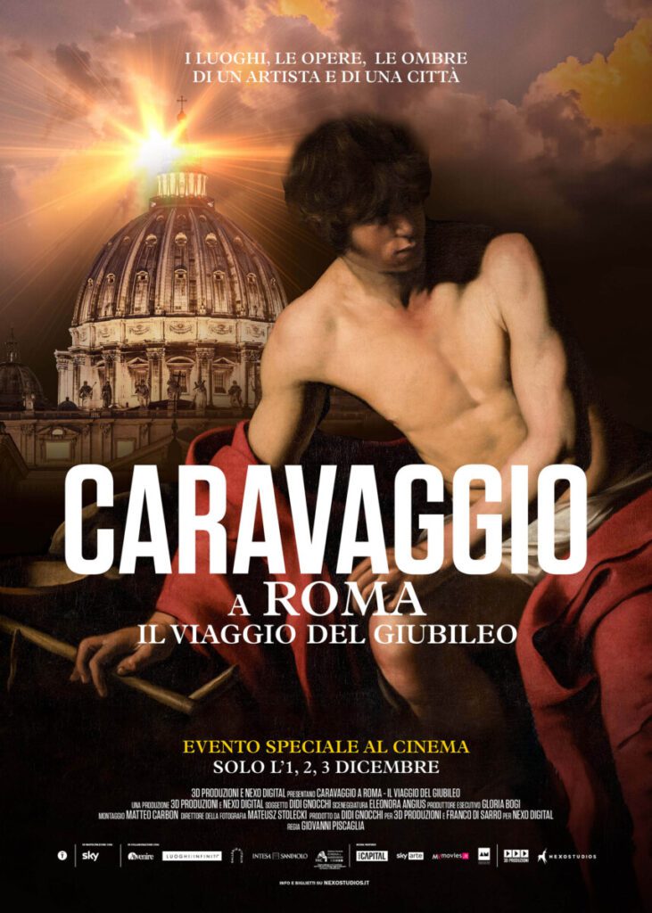 poster caravaggio a roma. il viaggio del giubileo
