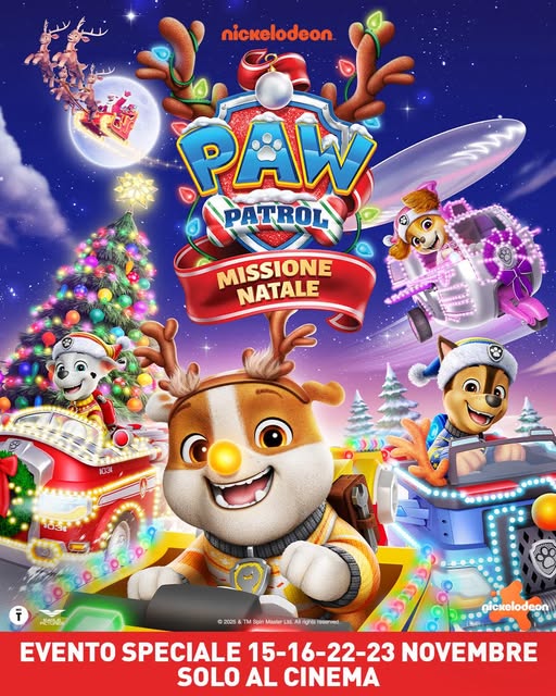 poster PAW PATROL MISSIONE NATALE