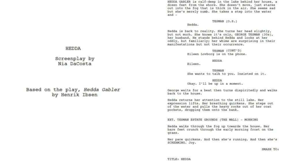 script hedda nia dacosta