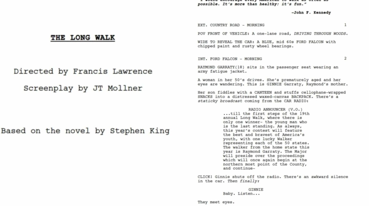 the long walk script