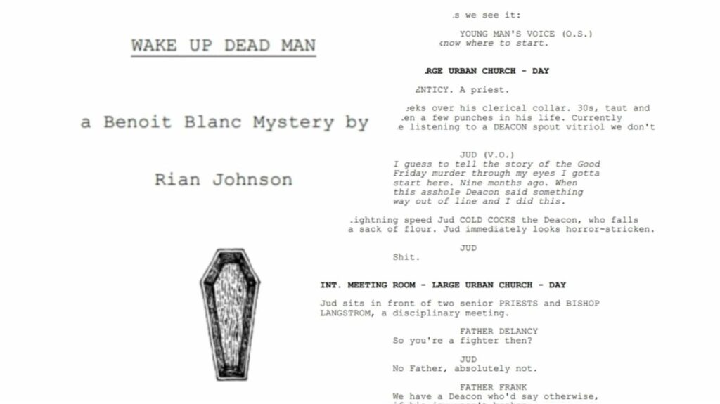 Wake Up Dead Man - script