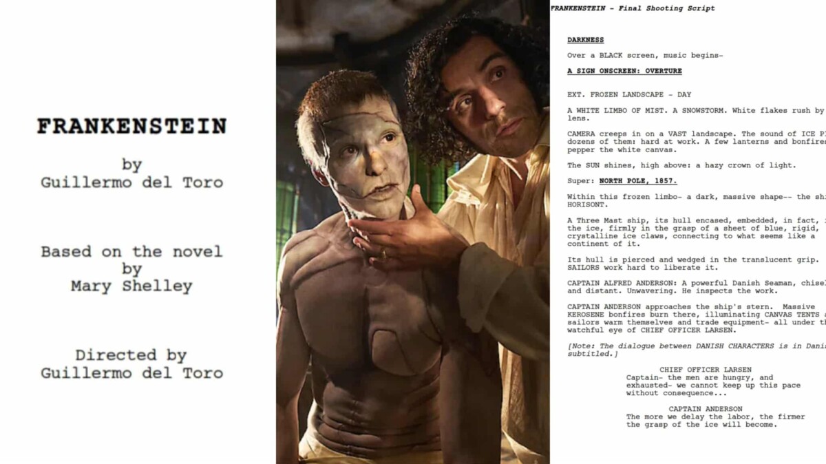 Frankenstein: la sceneggiatura del film sulla creazione come ferita e dell’umanità come ossessione