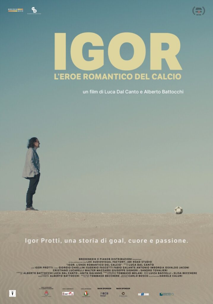poster IGOR. L’eroe romantico del calcio