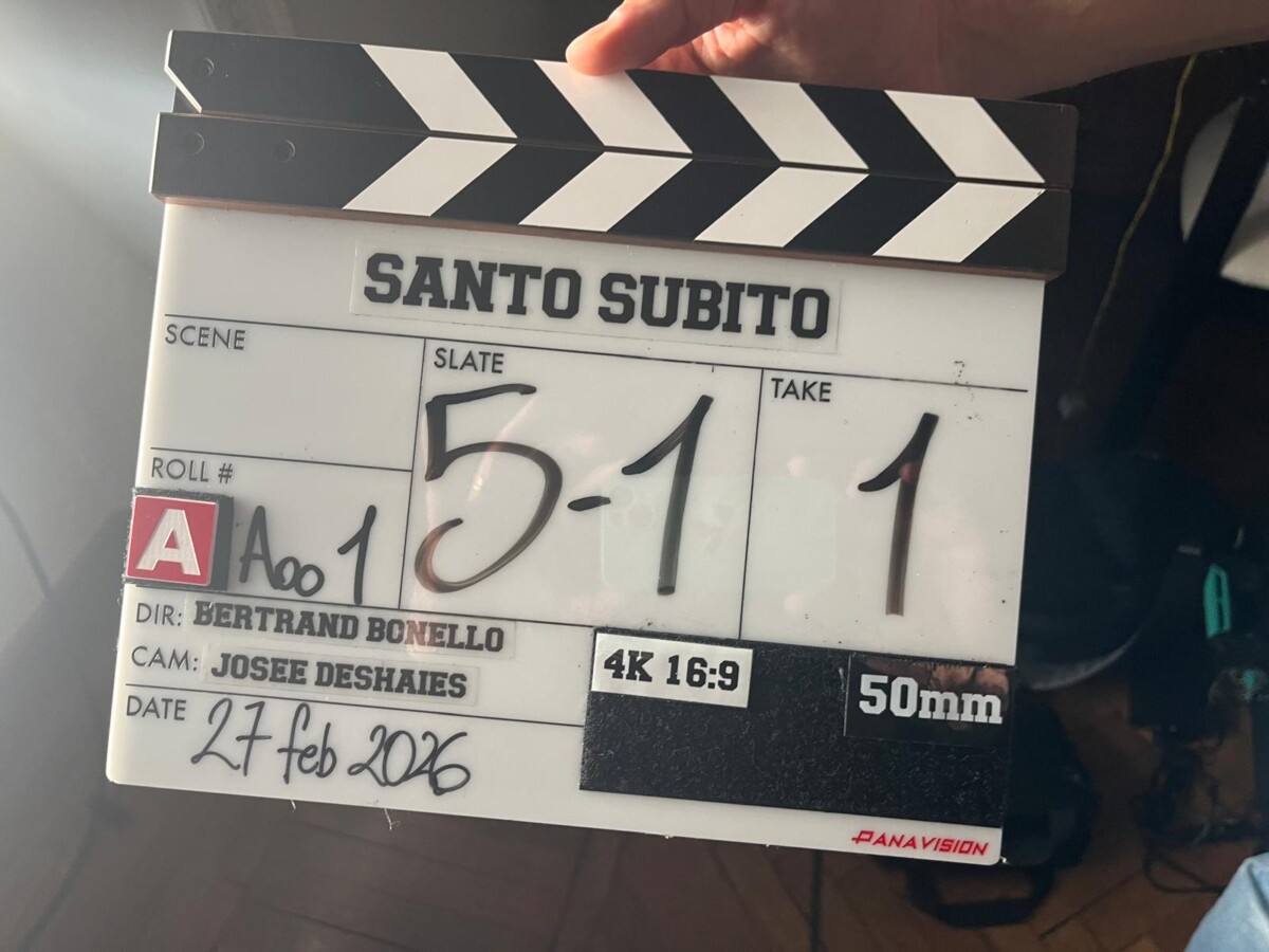 ciak inizio riprese Santo Subito!