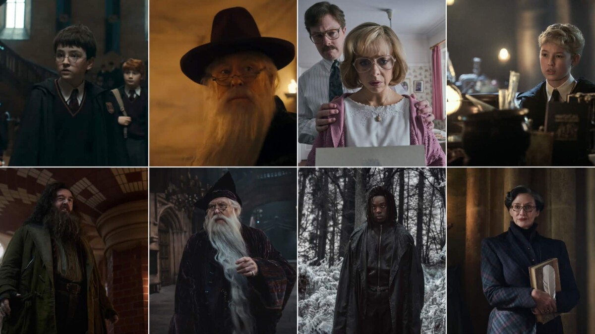 collage immagini serie harry potter