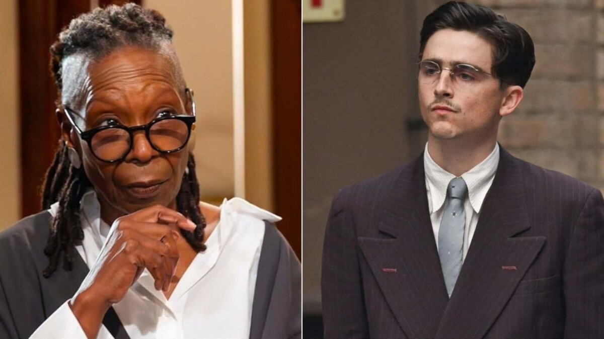 timothèe chalamet woophy goldberg