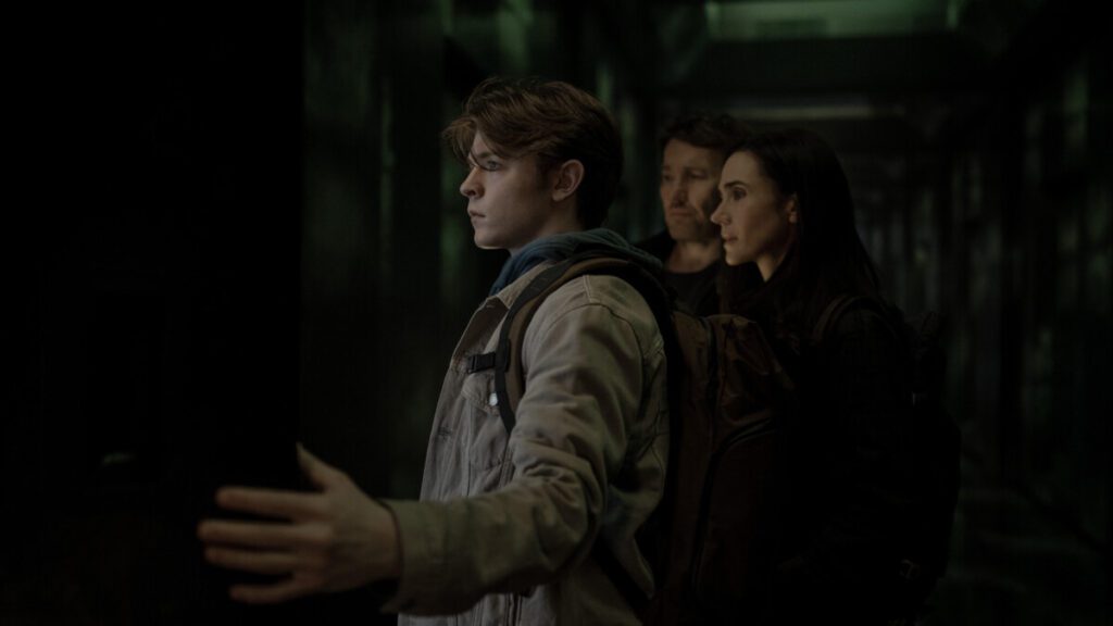 Oakes Fegley, Jennifer Connelly e Joel Edgerton in "Dark Matter", in anteprima il 28 agosto 2026 su Apple TV.