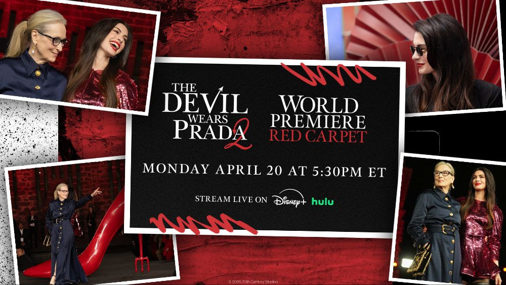 Il Diavolo Veste Prada 2: il red carpet della premiere di New York in diretta su Disney+