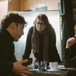 michele riondino jasmine trinca e francesca archibugi sul set di illusione