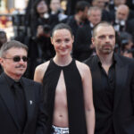 Sebastian Stan, Renate Reinsve e Cristian Mungiu a Cannes 79 - Foto Martina Dal Piano per Think Movies