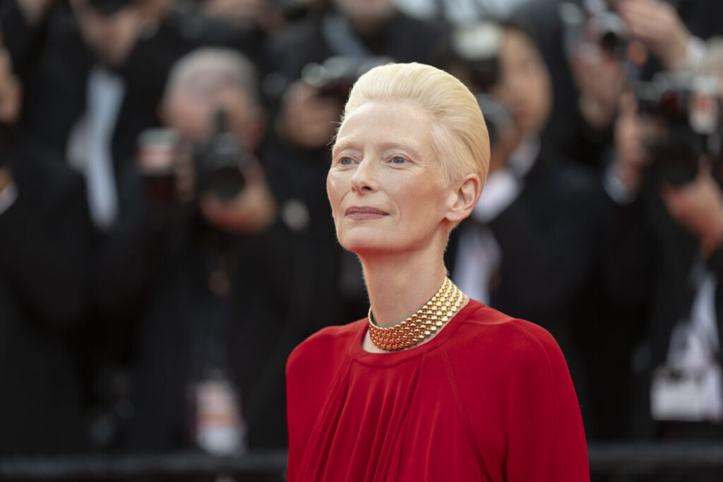 Tilda Swinton a Cannes 2026 - red carpet chiusura - Foto Martina Dal Piano per Think Movies