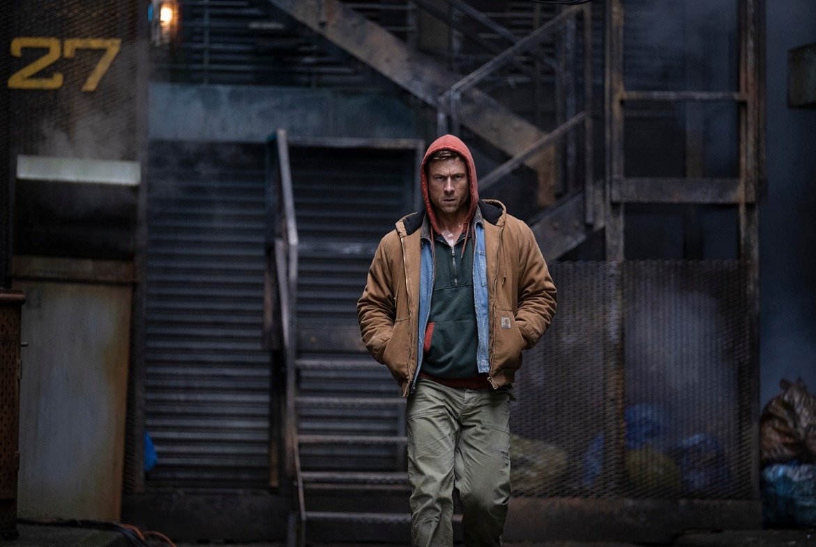 the running man glen powell