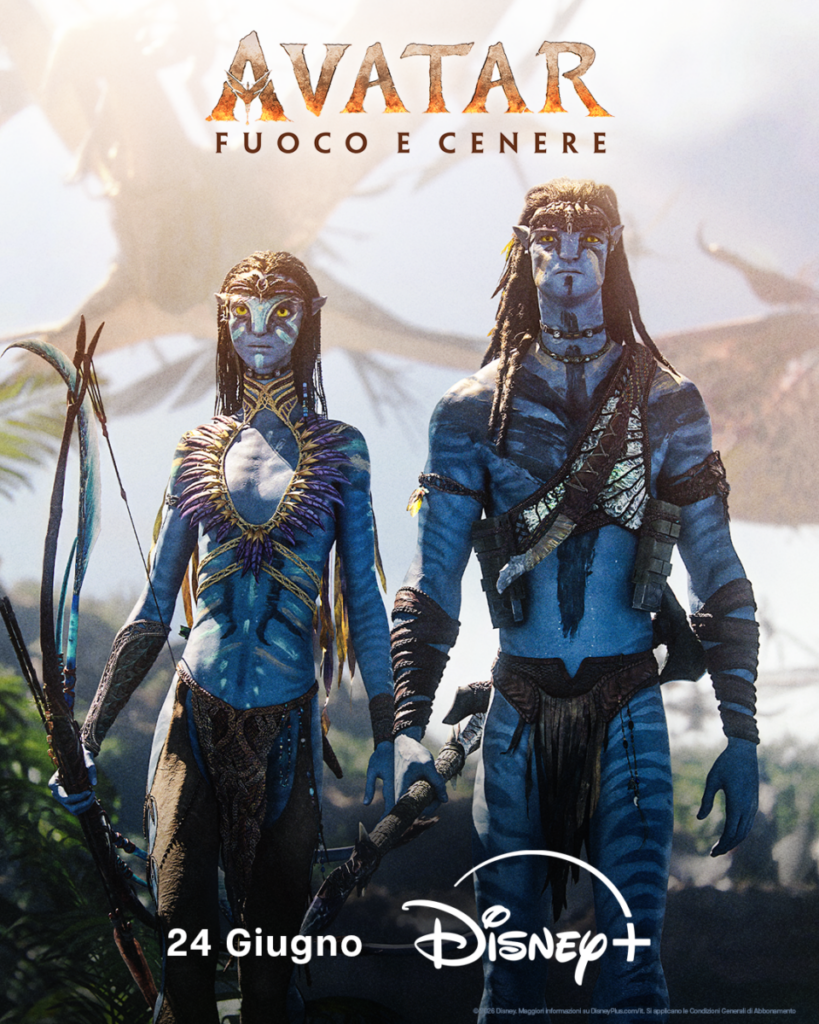 avatar: fuoco e cenere poster disney+