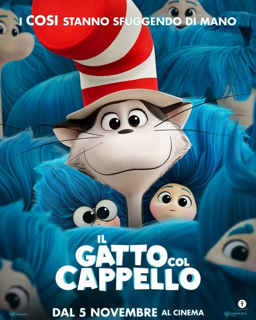 il gatto col cappello poster