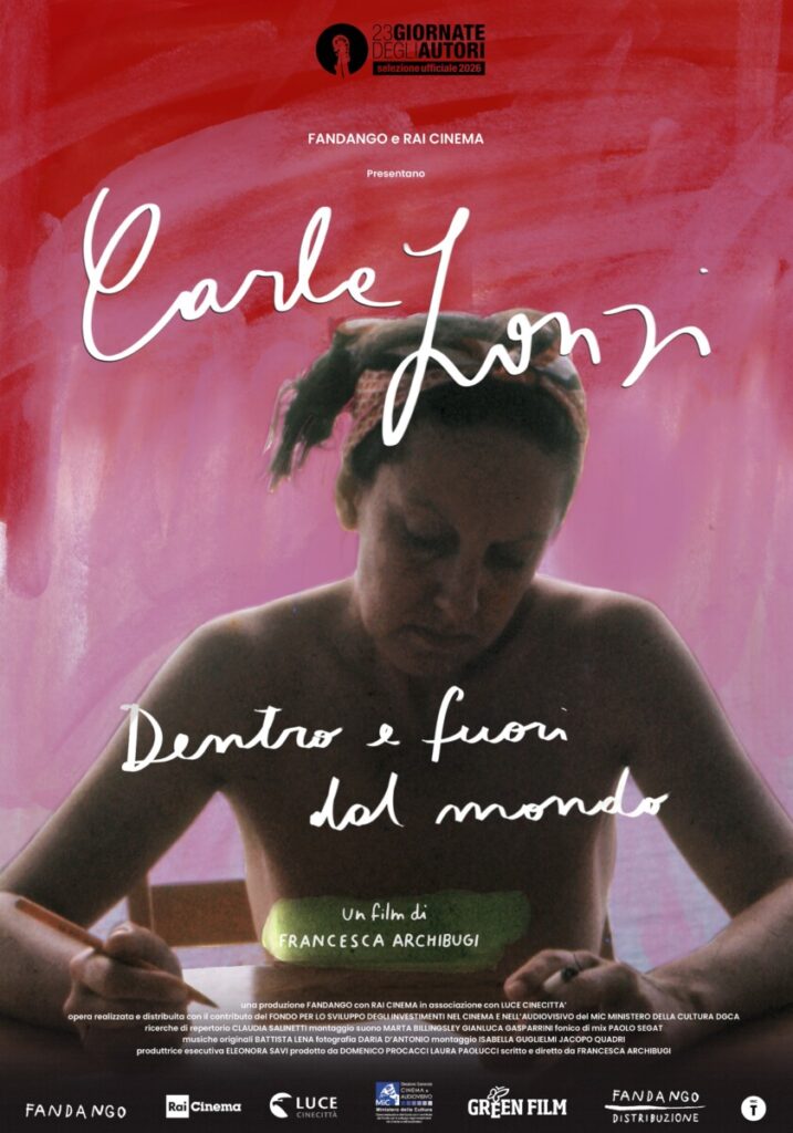poster Carla Lonzi – Dentro e Fuori dal Mondo 