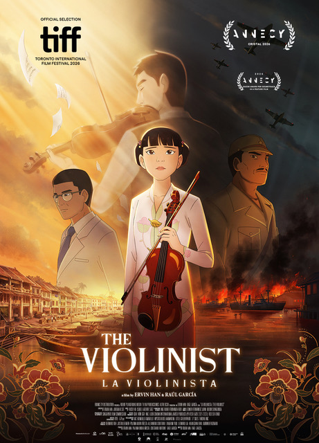 poster animazione la violinista