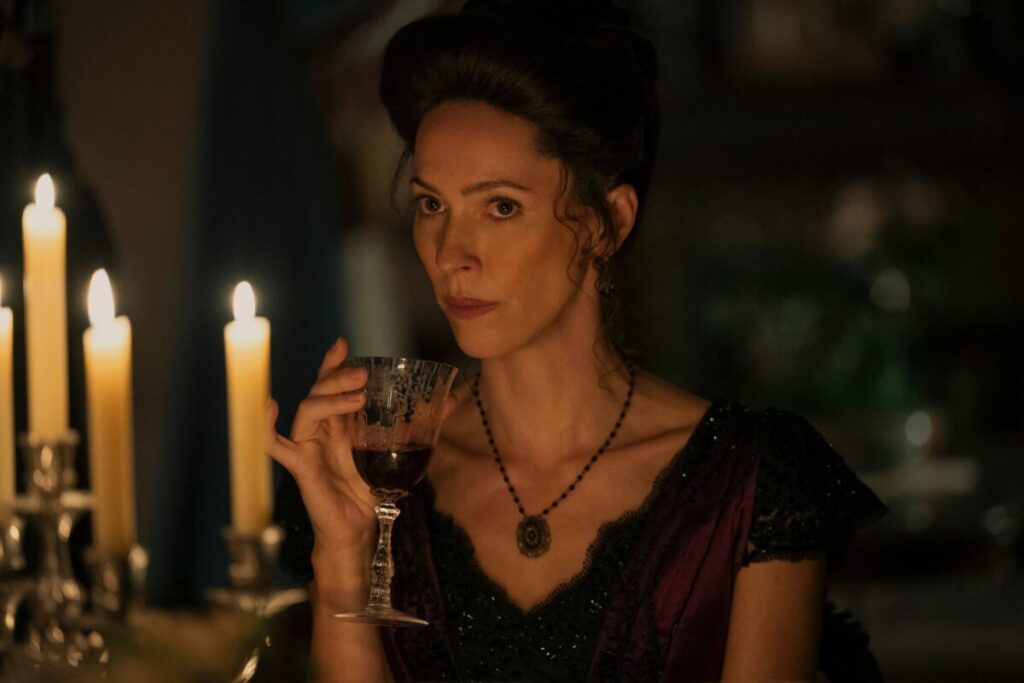 Monster: The Lizzie Borden Story. Rebecca Hall as Abby Borden in episode 403 of Monster: The Lizzie Borden Story. Cr. Suzanne Tenner/Netflix © 2026