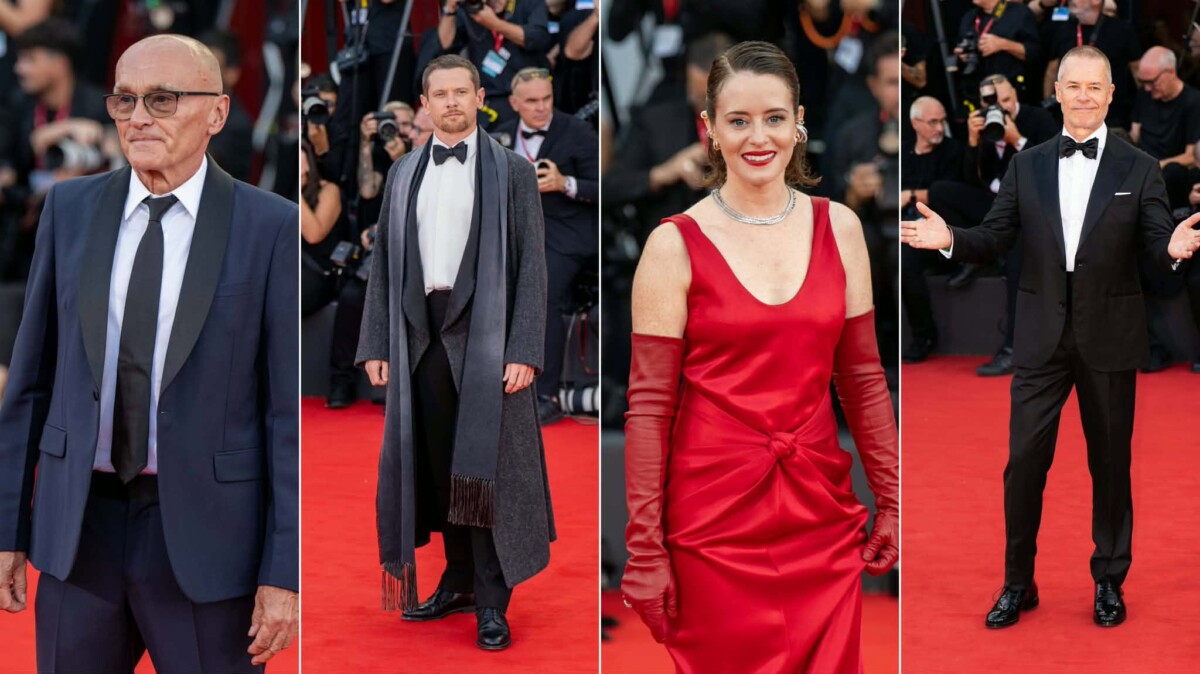 Danny Boyle, Jack O'Connell, Claire Foy e Guy Pearce a Venezia 83 foto Martina Dalla Palma per Think Movies