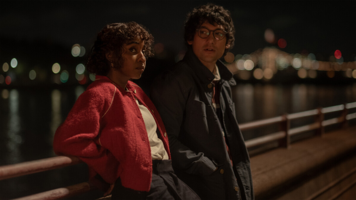 Ayo Edebiri and Will Sharpe in "Prodigies," premiering February 10, 2027 on Apple TV.