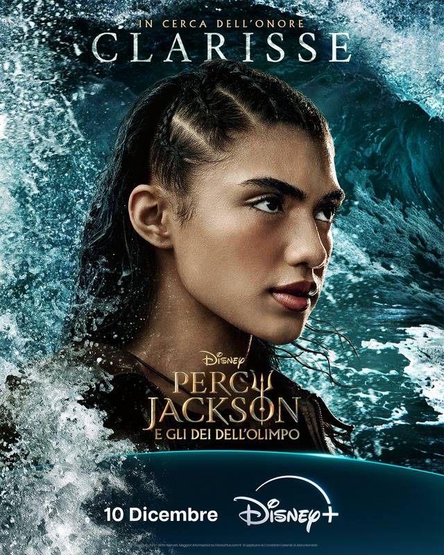 percy jackson e gli dei dell'olimpo character poster seconda stagione
