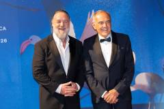 Russell Crowe e Alberto Barbera - Foto Martina Dal Piano per Think Movies