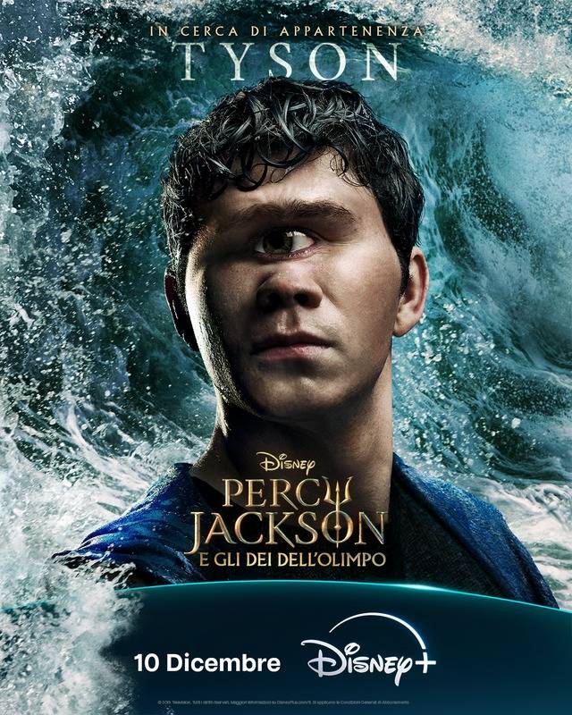 percy jackson e gli dei dell'olimpo character poster seconda stagione