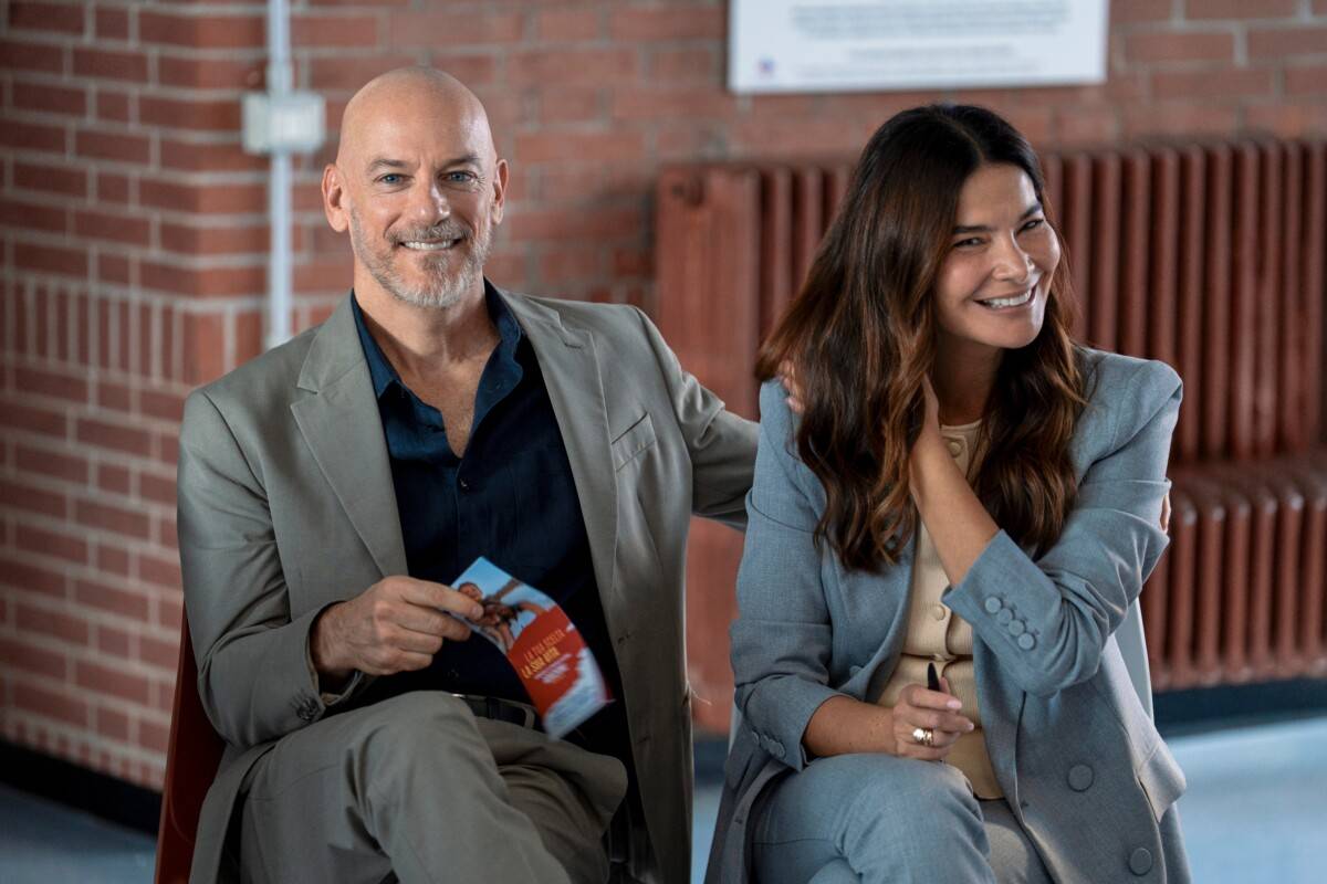 Noi Un Po’ Meglio. (L to R) Filippo Nigro as Giorgio, Ilaria Spada as Claudia in Noi Un Po’ Meglio. Cr. Antonio Faccilongo/Netflix © 2026