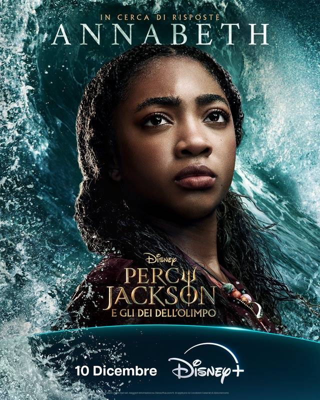 percy jackson e gli dei dell'olimpo character poster seconda stagione