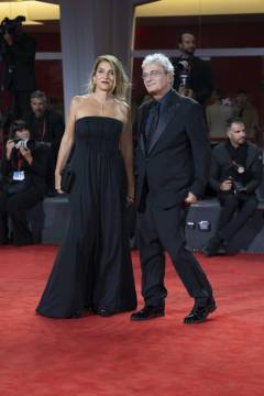 Mario Martone e Ippolita Di Majo a Venezia 83 - foto Martina Dal Piano - Think Movies