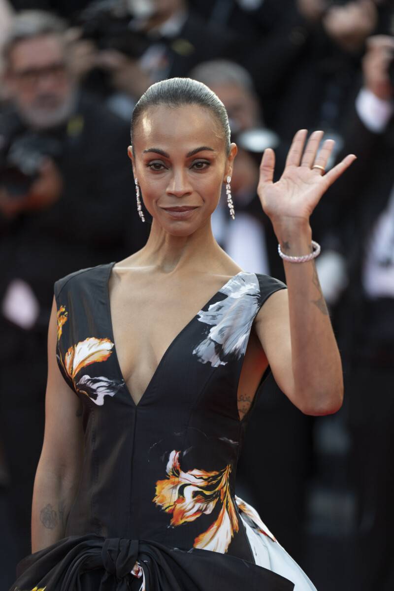Zoe Saldaña a Cannes 79 Foto Martina Dal Piano per Think Movies